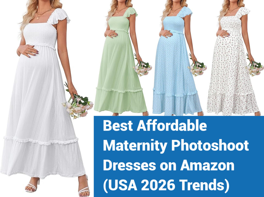 Amazon USA Best-Selling Maternity Photoshoot Dresses 2026 – Boho Maxi & Baby Shower Gowns