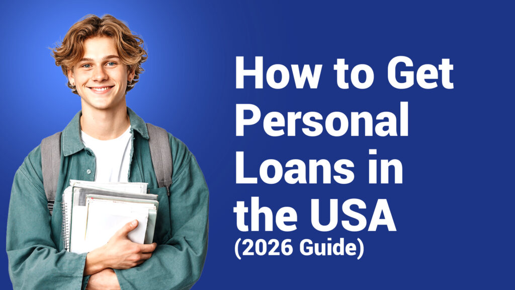 “Person applying for personal loan online in the USA using laptop”